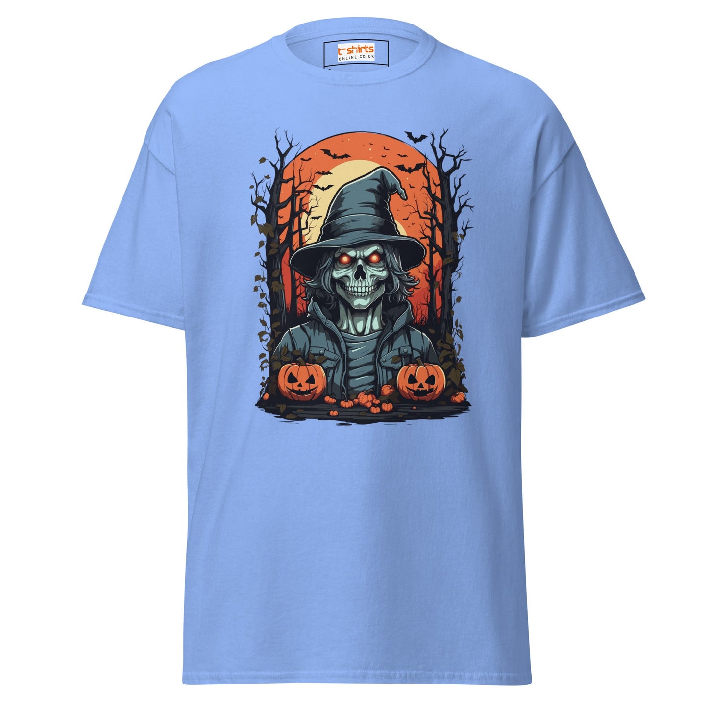 Skeleton | Halloween T-Shirt - Carolina Blue - T-Shirts Online