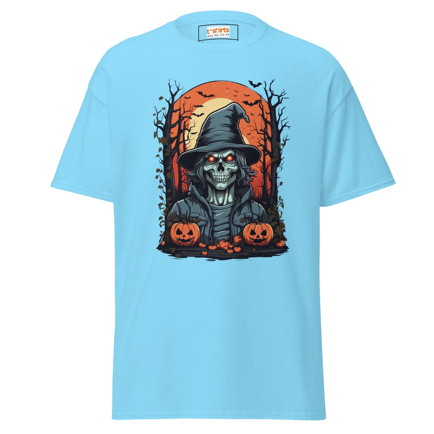 Skeleton | Halloween T-Shirt - Sky - T-Shirts Online