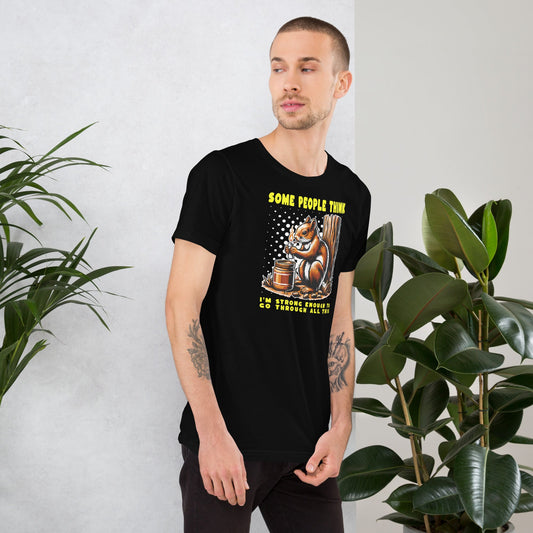 Some People Think T-Shirt | Funny Slogan T-Shirt - Black - T-Shirts Online