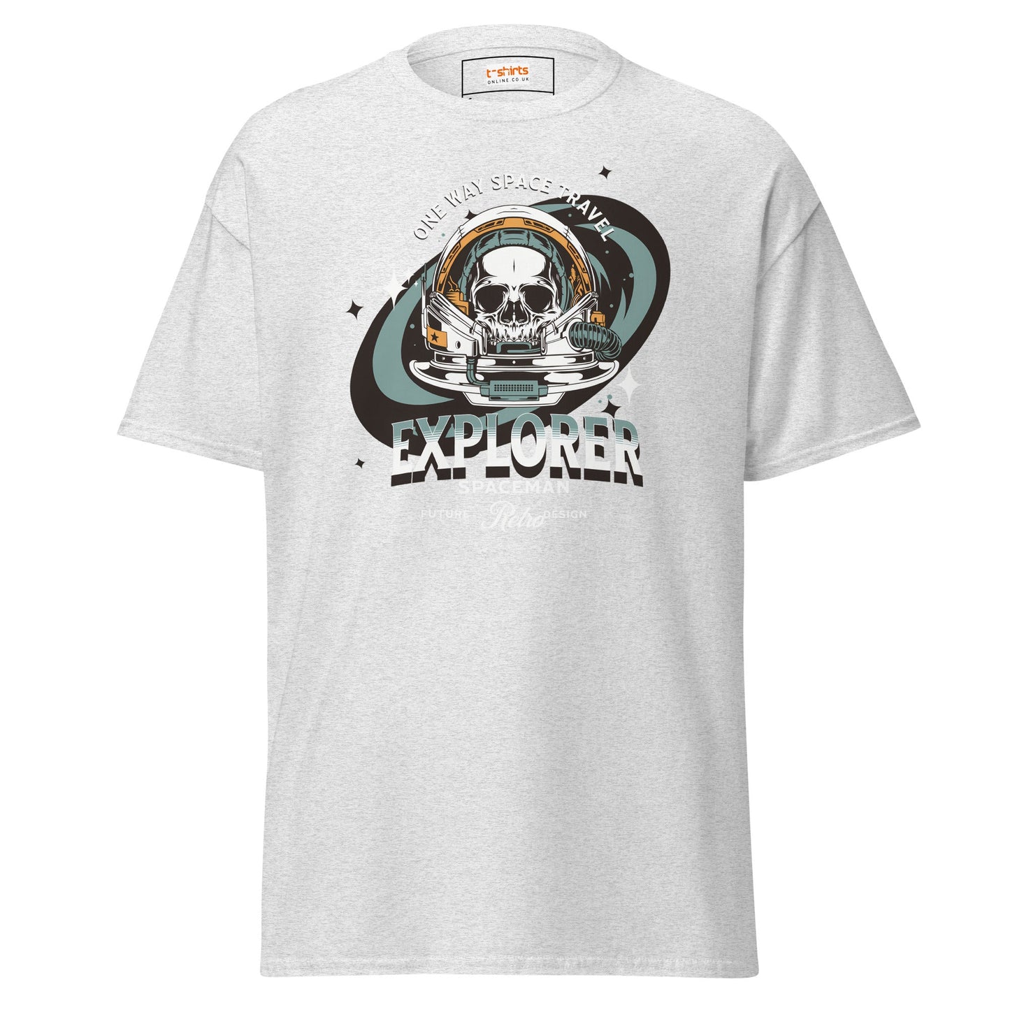 Space Travel T-Shirt | Space T-Shirt - Ash - T-Shirts Online
