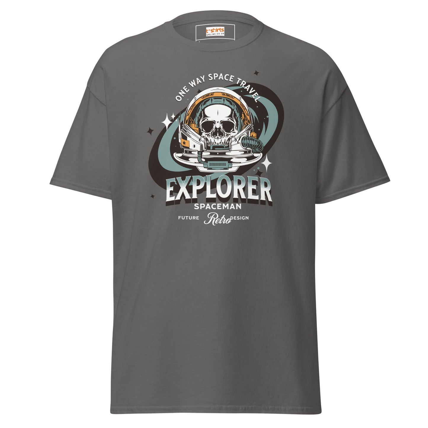 Space Travel T-Shirt | Space T-Shirt - Charcoal - T-Shirts Online
