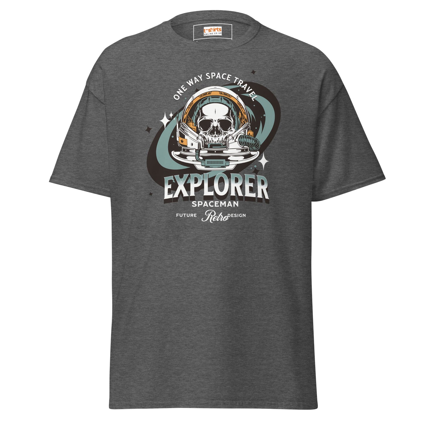 Space Travel T-Shirt | Space T-Shirt - Dark Heather - T-Shirts Online
