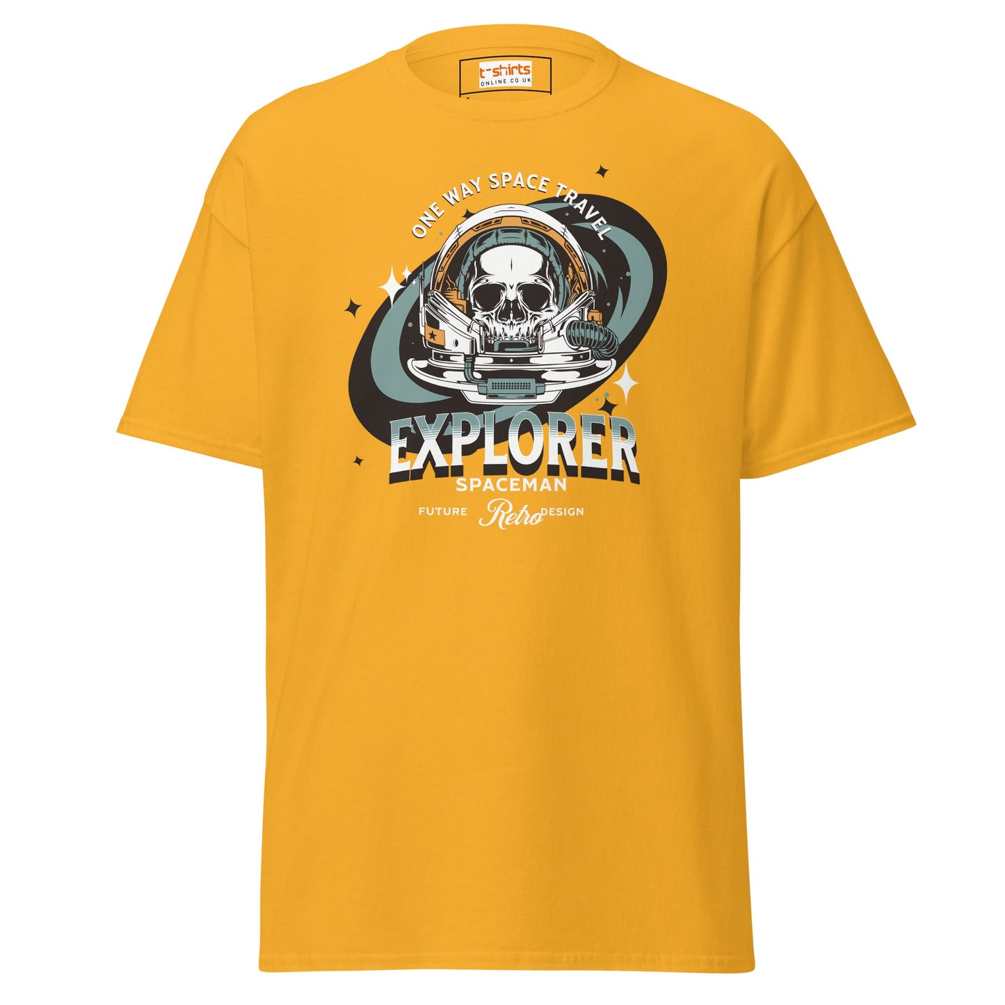 Space Travel T-Shirt | Space T-Shirt - Gold - T-Shirts Online