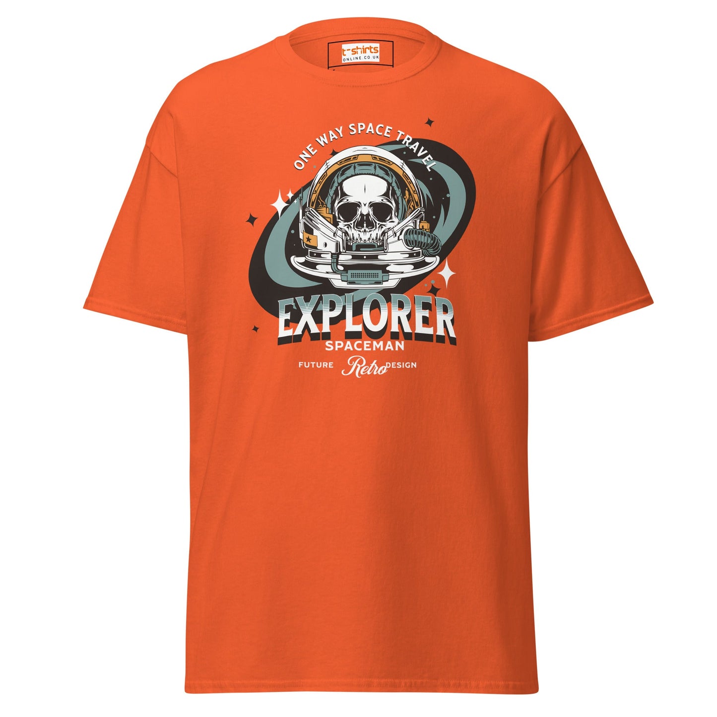 Space Travel T-Shirt | Space T-Shirt - Orange - T-Shirts Online