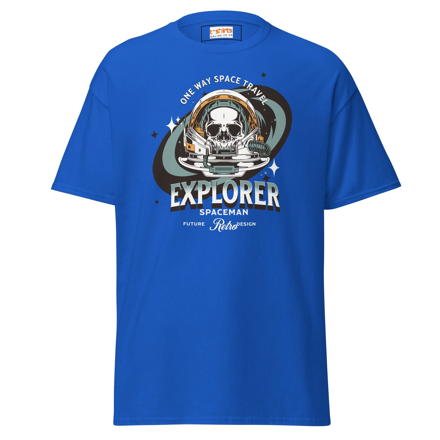 Space Travel T-Shirt | Space T-Shirt - Royal - T-Shirts Online