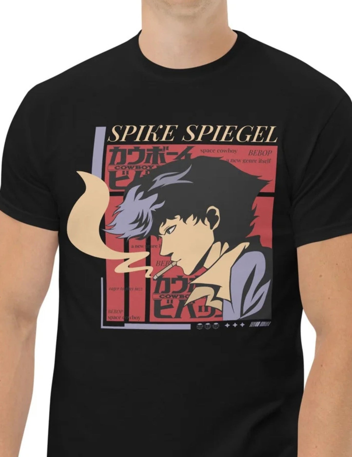 Spike Spiegel | Anime T-Shirt - Black - T-Shirts Online