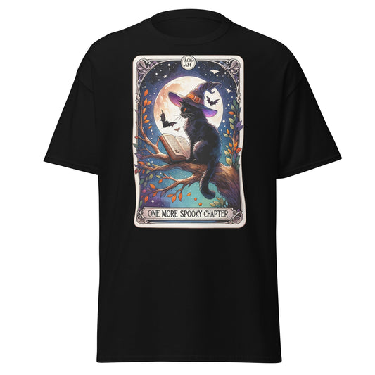 'Spooky Chapter' Cat Tarot | Tarot Card T-Shirt - Black - T-Shirts Online