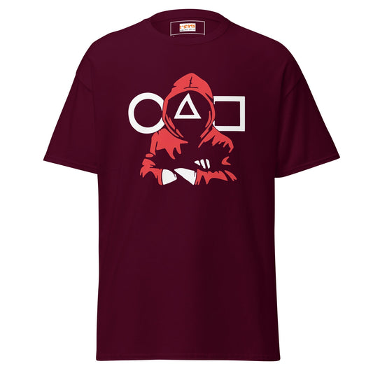 Squid Games T-Shirt | TV T-Shirts - Maroon - T-Shirts Online