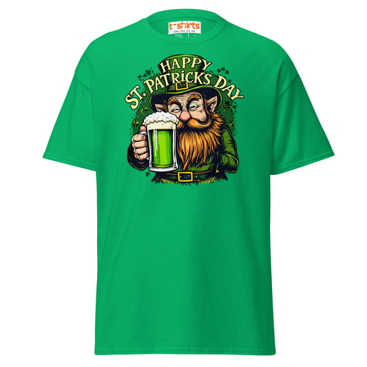 St. Patrick’s Day Leprechaun T-Shirt | Green Beer Tee - Irish Green - T-Shirts Online