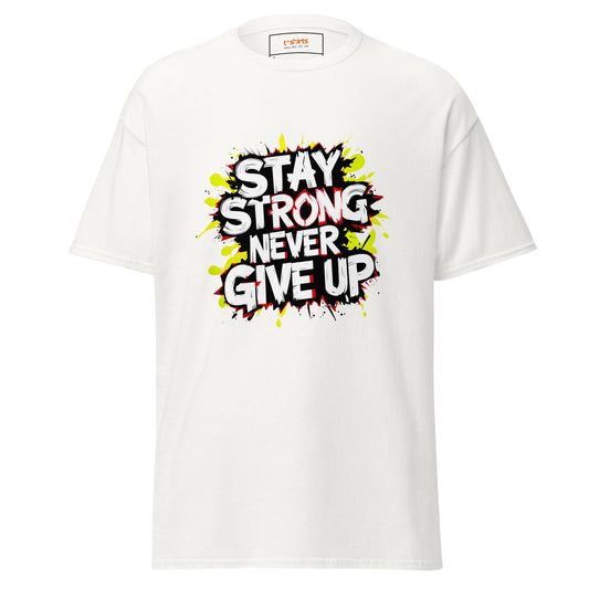 Stay Strong | Mindset T-Shirt - White - T-Shirts Online