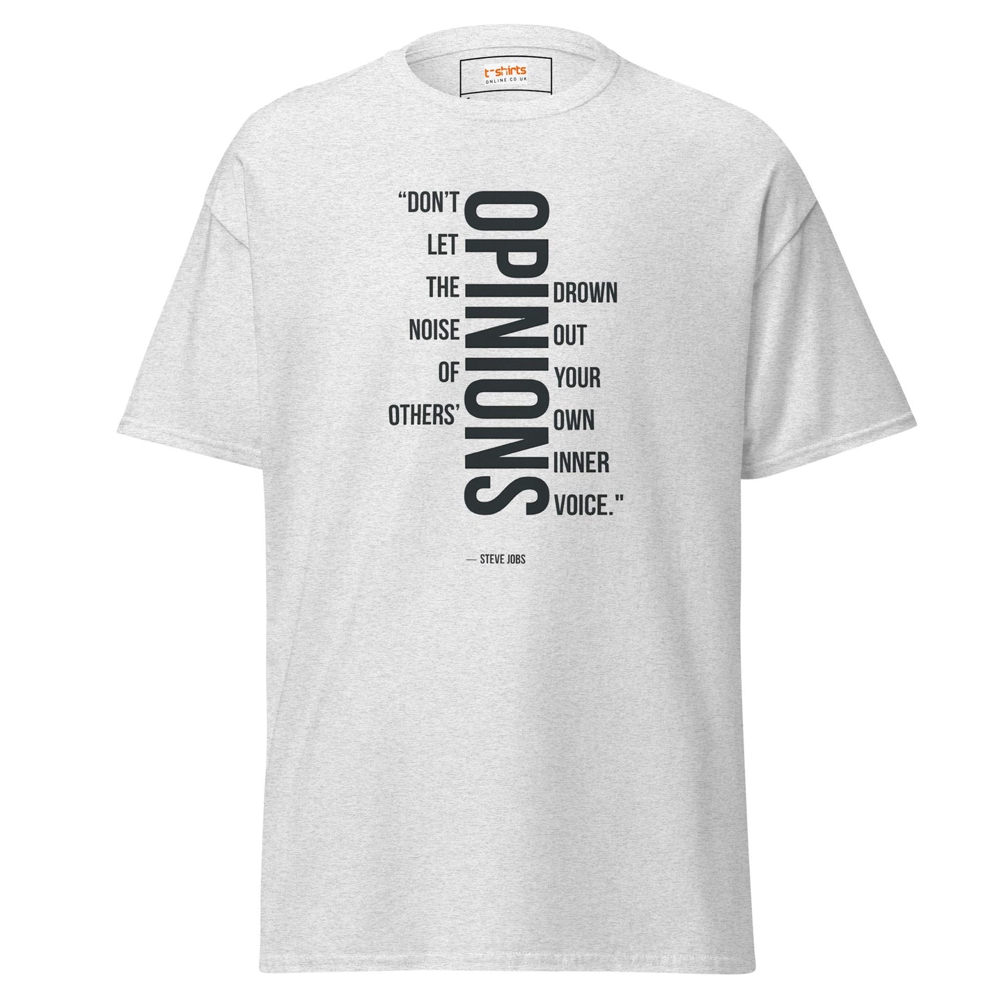 Steve Jobs Quote T-Shirt | Inspiring T-Shirt - Ash - T-Shirts Online