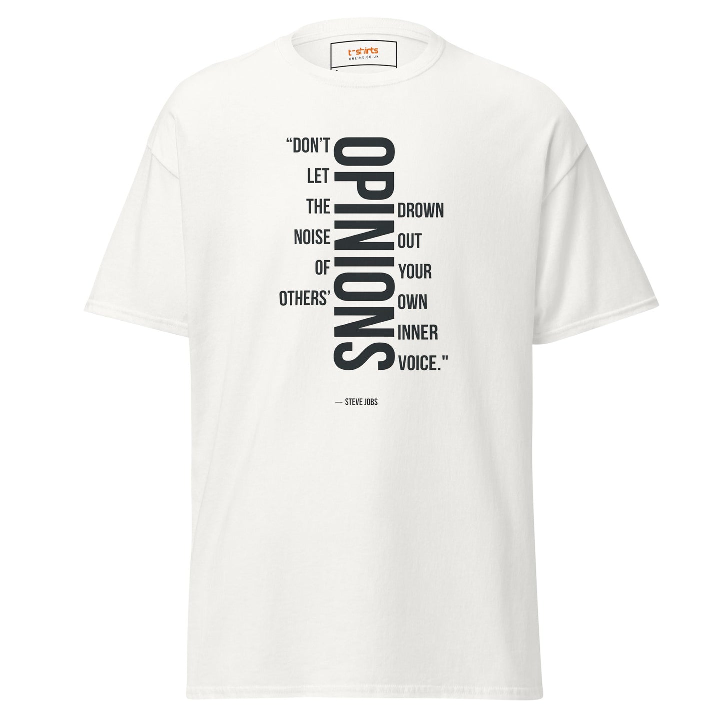 Steve Jobs Quote T-Shirt | Inspiring T-Shirt - White - T-Shirts Online