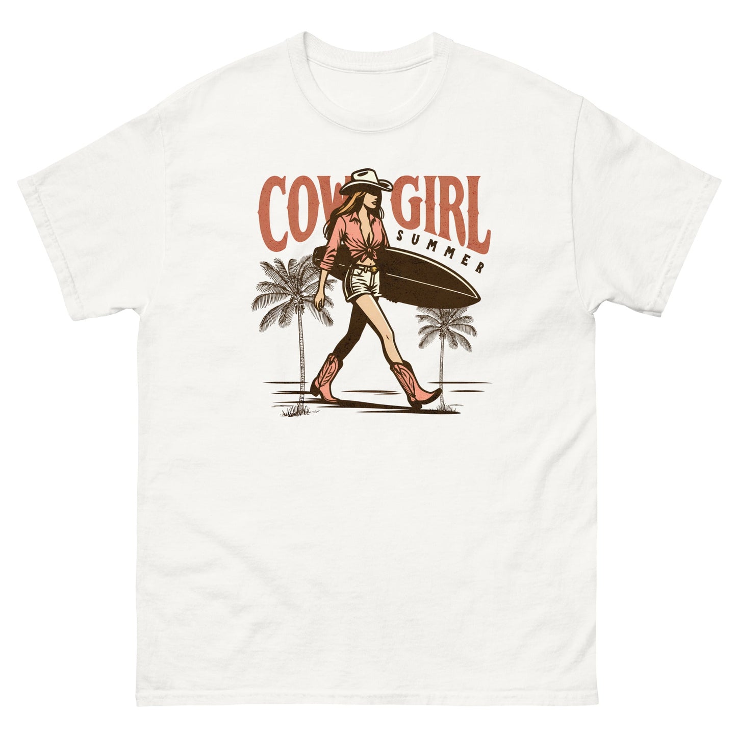 Summer Cowgirl | Women's T-Shirt - White - T-Shirts Online