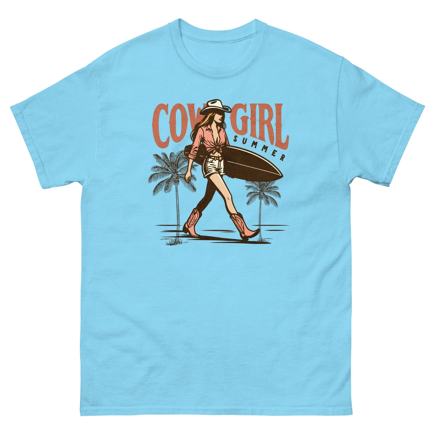 Summer Cowgirl | Women's T-Shirt - Sky - T-Shirts Online