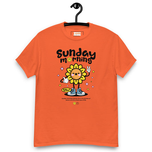 Sunday Morning T-Shirt | Relaxing T-Shirt - Orange - T-Shirts Online