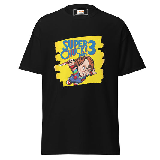 Super Chucky Bros 3 | Horror Gaming T-Shirt - Black - T-Shirts Online
