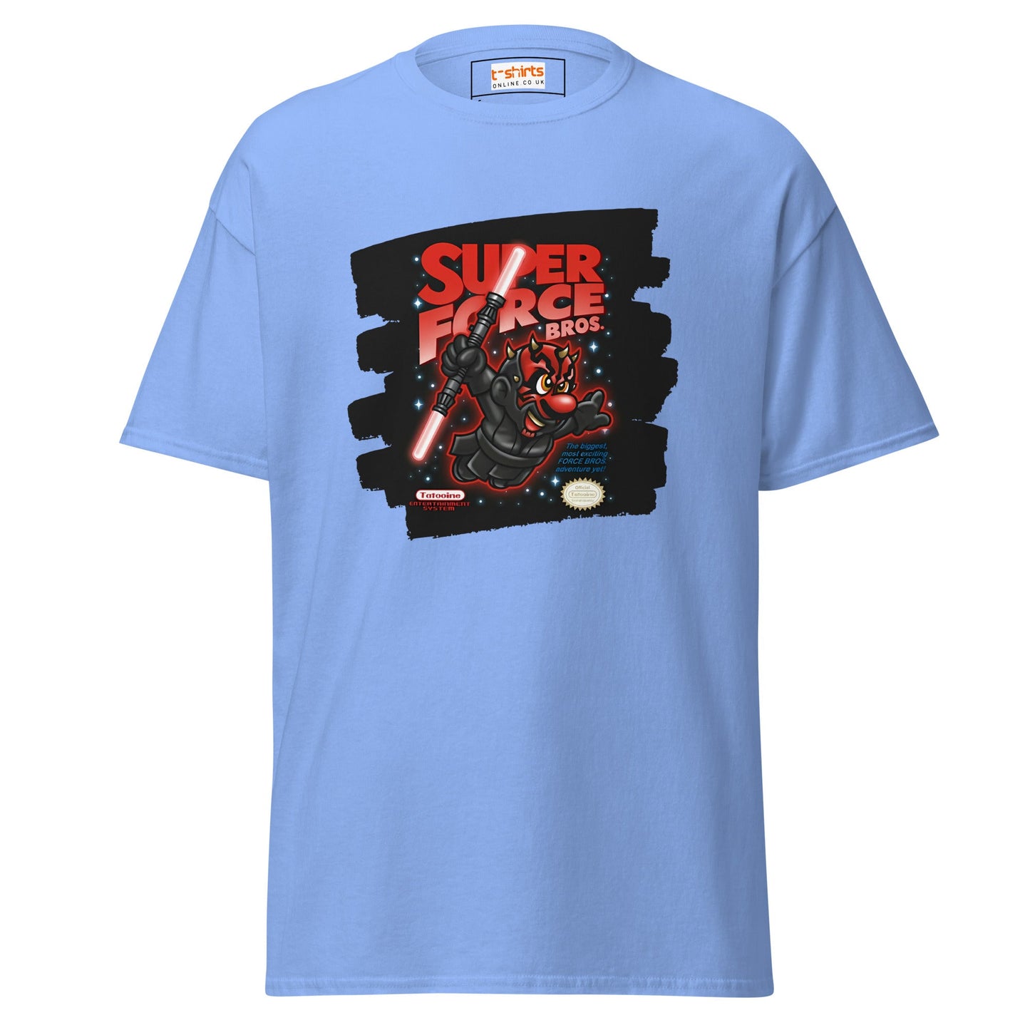 Super Force Bros | Movie Gaming T-Shirt - Carolina Blue - T-Shirts Online