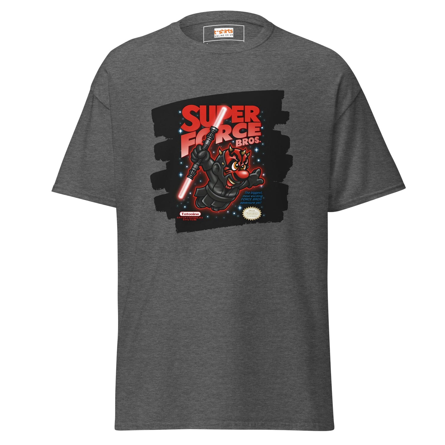Super Force Bros | Movie Gaming T-Shirt - Dark Heather - T-Shirts Online