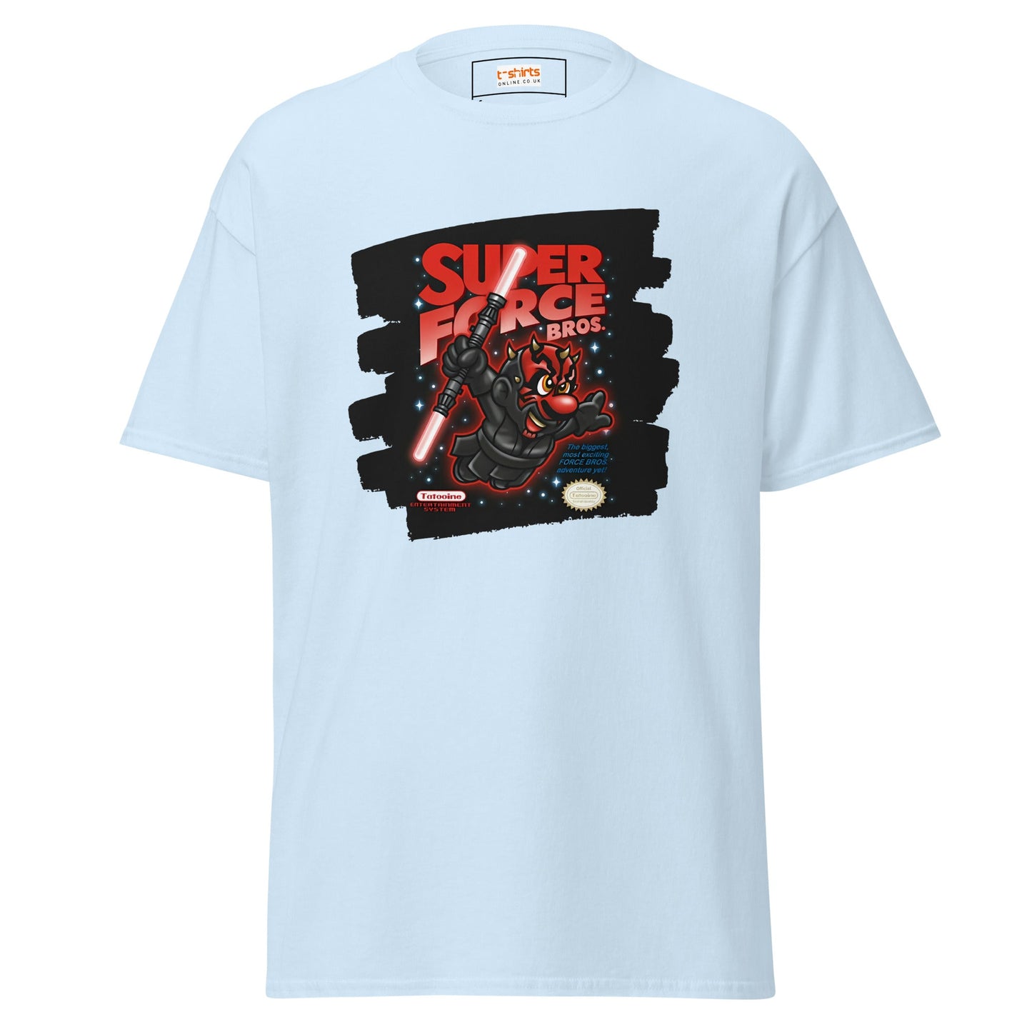 Super Force Bros | Movie Gaming T-Shirt - Light Blue - T-Shirts Online