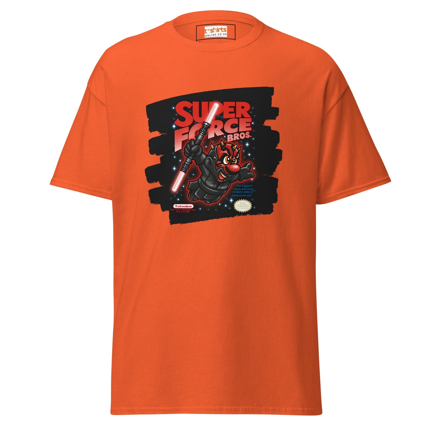 Super Force Bros | Movie Gaming T-Shirt - Orange - T-Shirts Online
