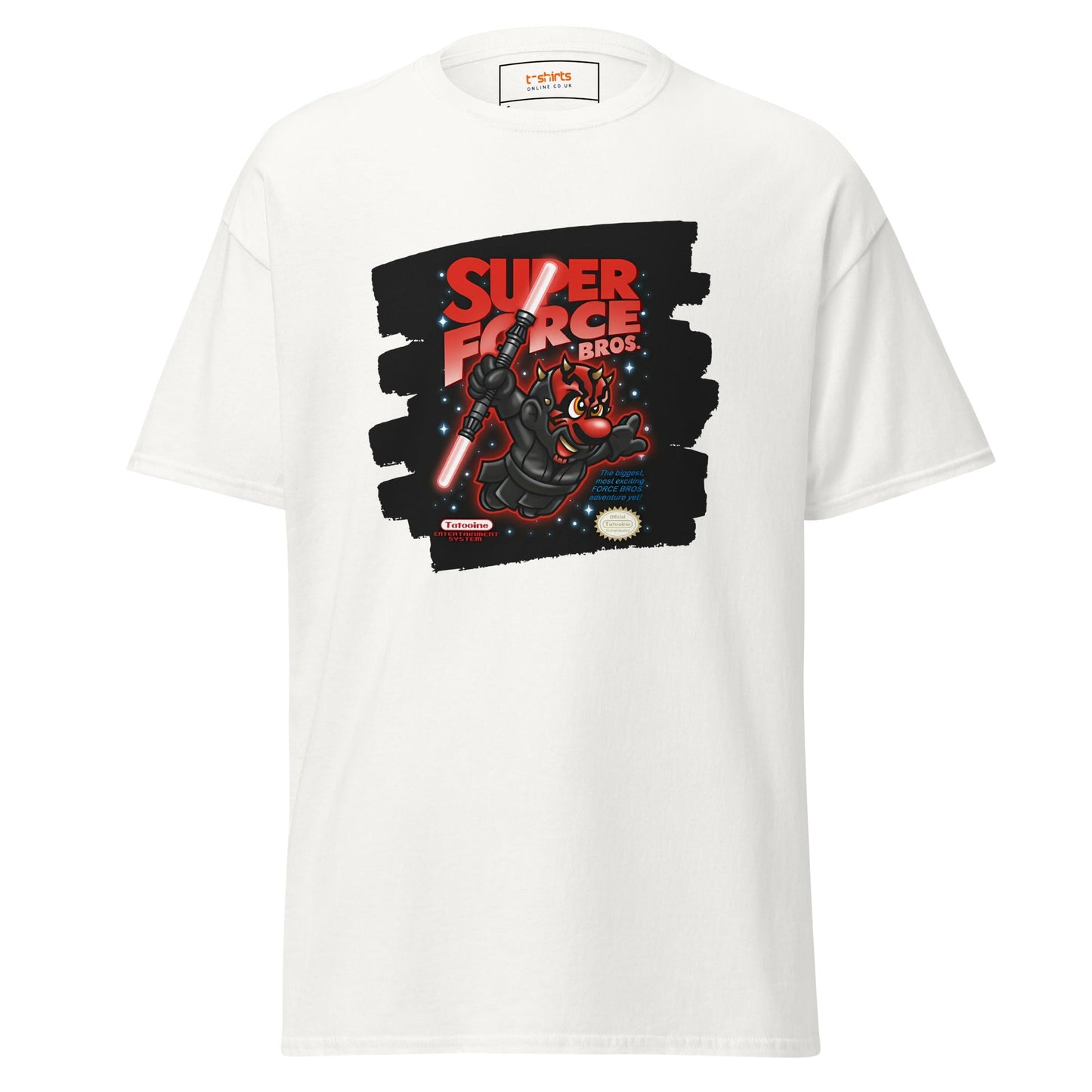 Super Force Bros | Movie Gaming T-Shirt - White - T-Shirts Online