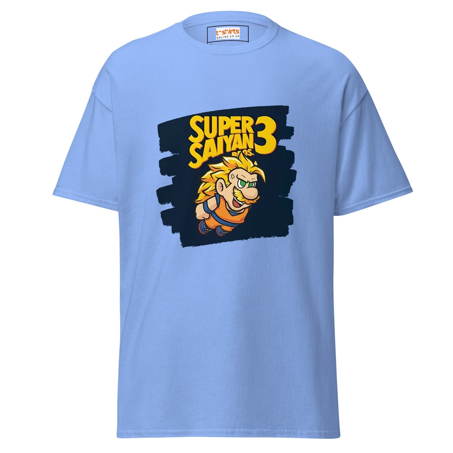 Super Saiyan Bros | Mashup Gaming Anime T-Shirt - Carolina Blue - T-Shirts Online