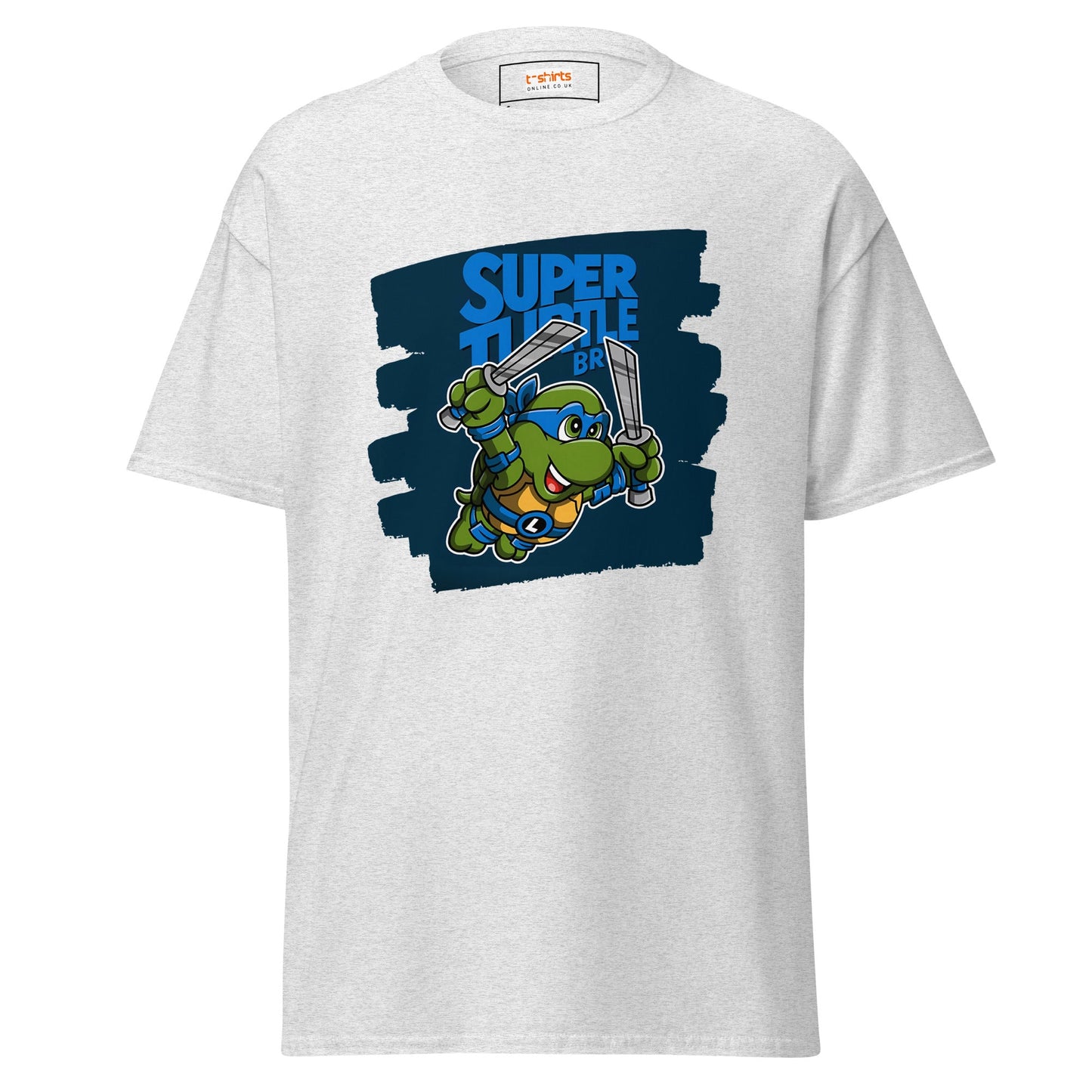 Super Turtle Bros | Gaming Movie T-Shirt - Ash - T-Shirts Online