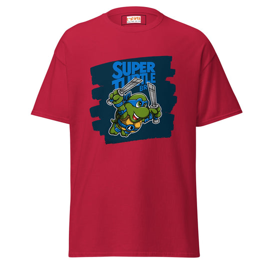 Super Turtle Bros | Gaming Movie T-Shirt - Cardinal - T-Shirts Online