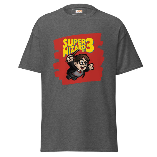 Super Wizard 3 | Mashup Gaming T-Shirt - Dark Heather - T-Shirts Online