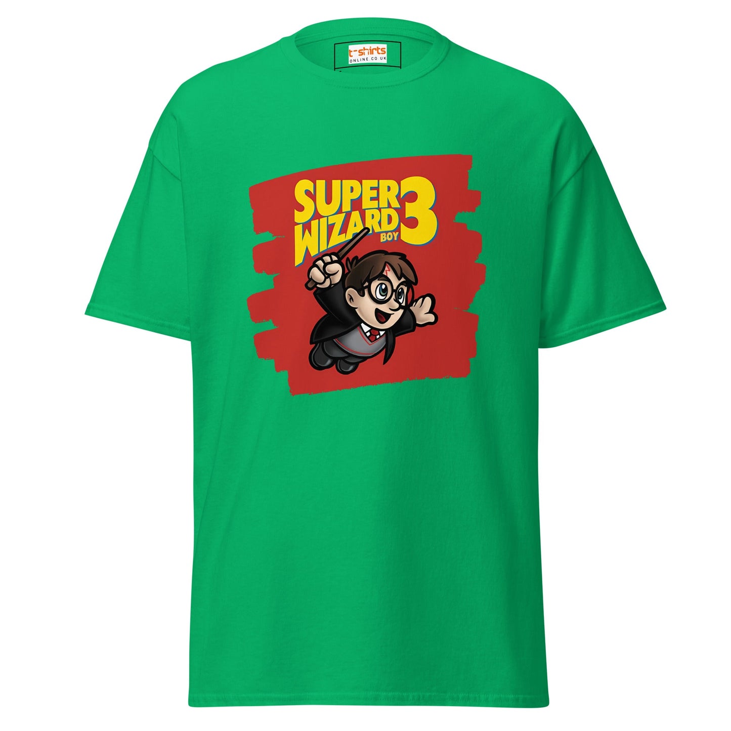 Super Wizard 3 | Mashup Gaming T-Shirt - Irish Green - T-Shirts Online