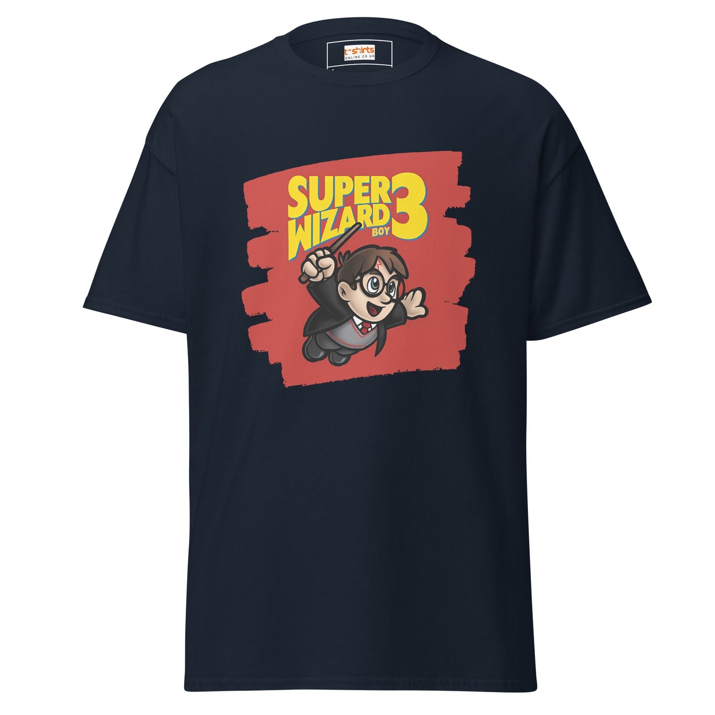 Super Wizard 3 | Mashup Gaming T-Shirt - Navy - T-Shirts Online