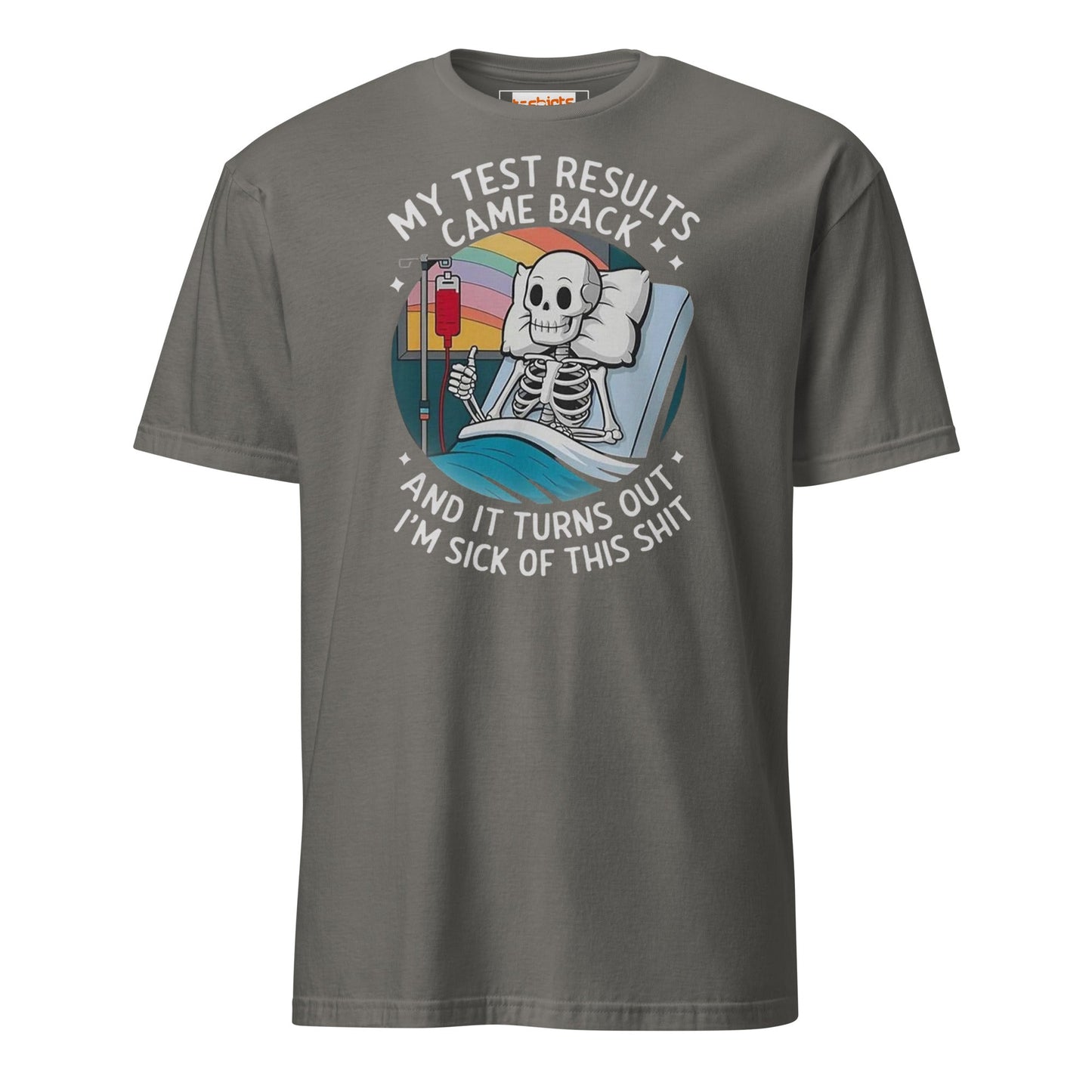 Test Results T-Shirt | Sarcastic Tee - Charcoal - T-Shirts Online