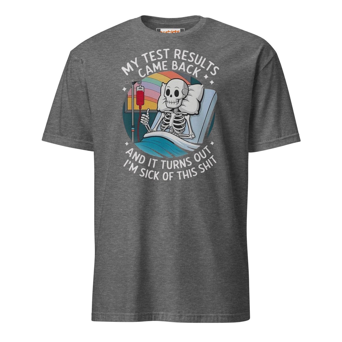 Test Results T-Shirt | Sarcastic Tee - Graphite Heather - T-Shirts Online