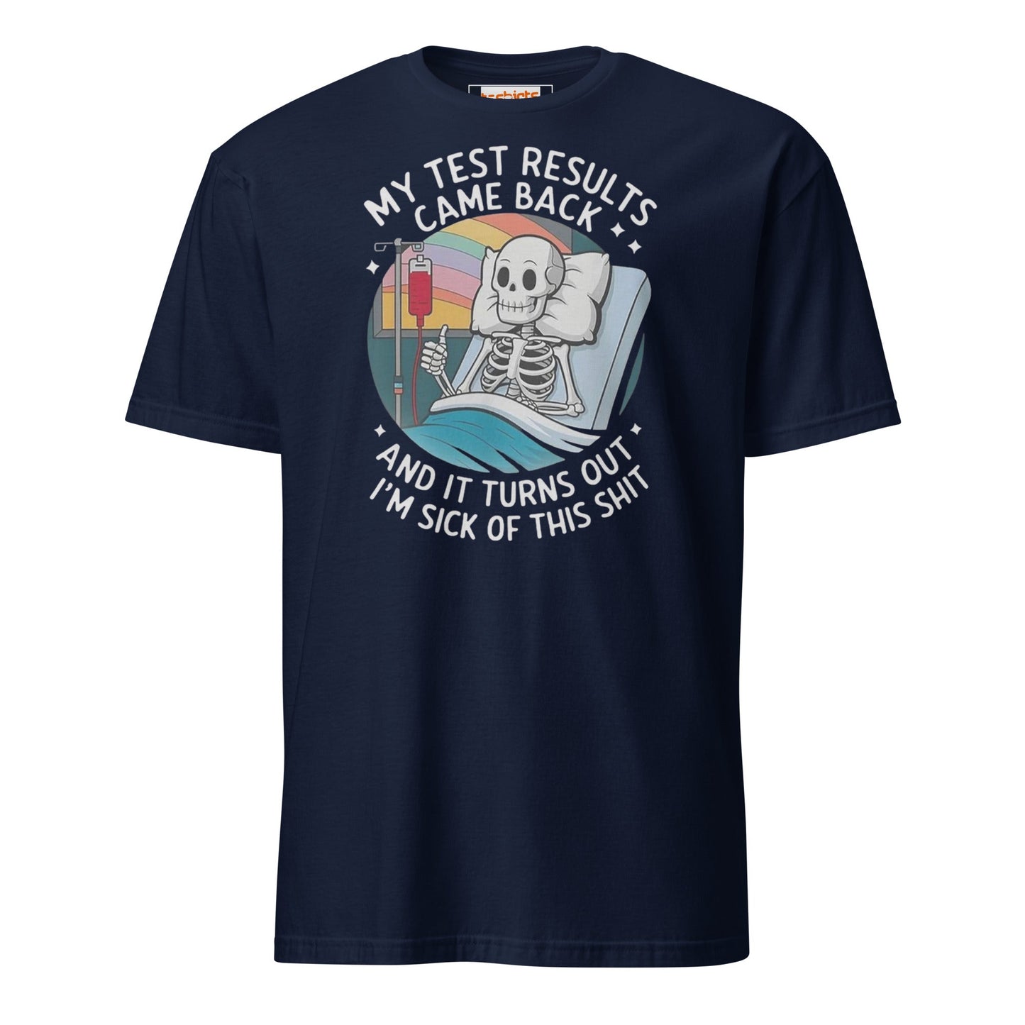 Test Results T-Shirt | Sarcastic Tee - Navy - T-Shirts Online