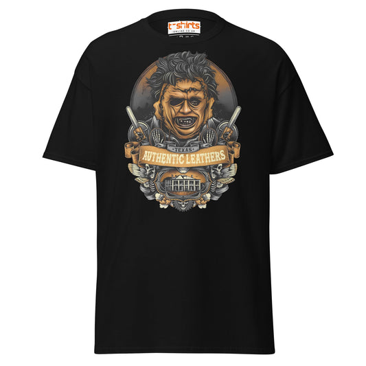 Texas Horror T-Shirt | Authentic Leathers Design - Black - T-Shirts Online