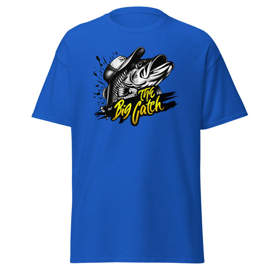 The Big Catch | Fishing T-Shirt - Royal - T-Shirts Online
