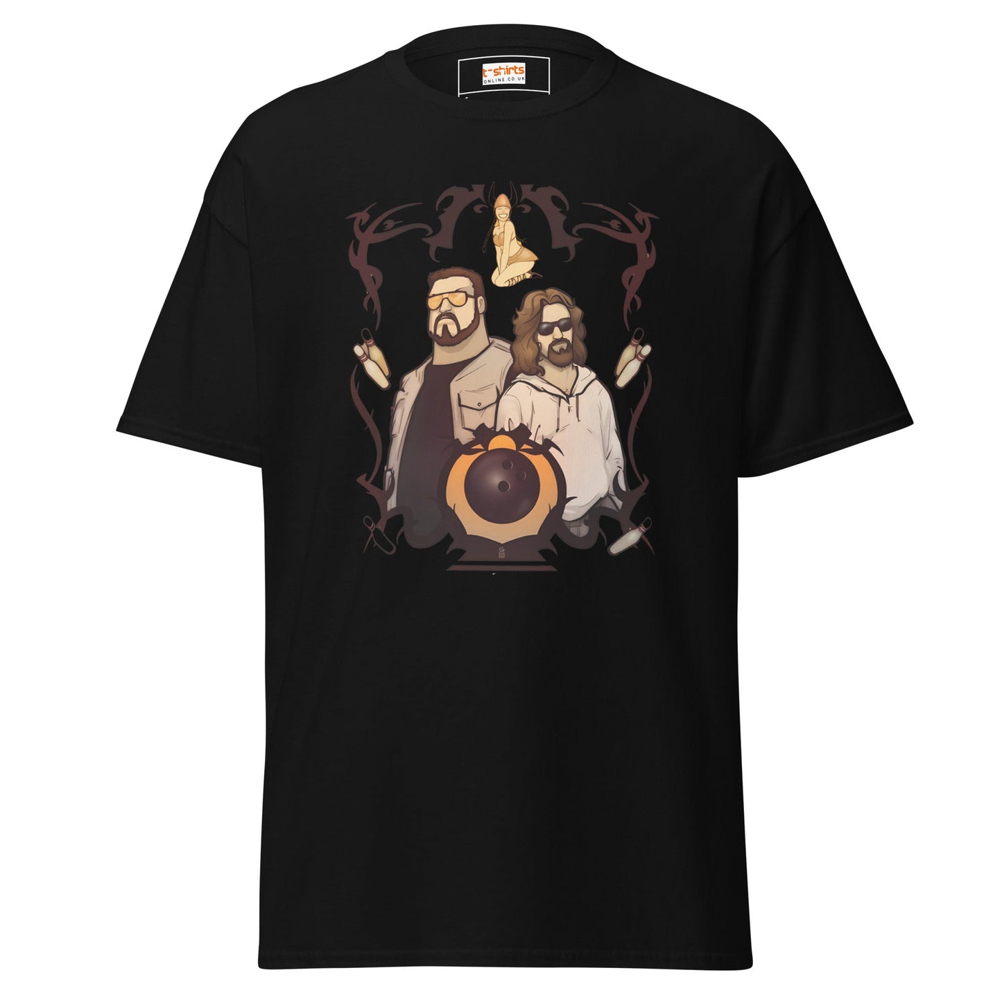 The Big Lewbowski | Movie Bowling T-Shirt - Black - T-Shirts Online