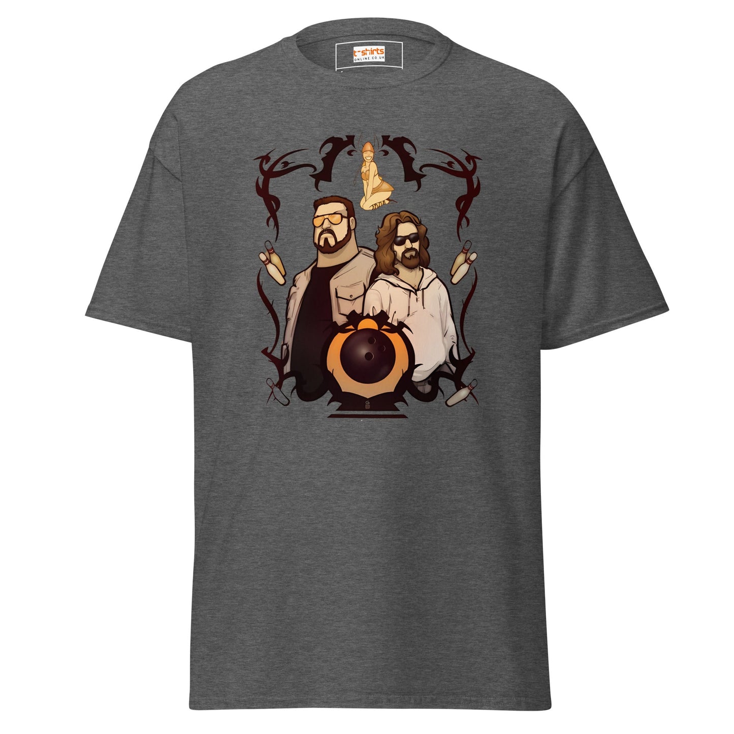 The Big Lewbowski | Movie Bowling T-Shirt - Dark Heather - T-Shirts Online