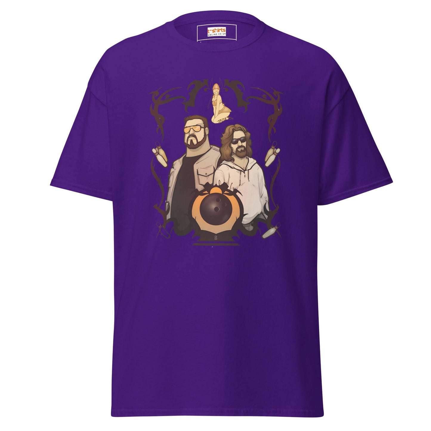 The Big Lewbowski | Movie Bowling T-Shirt - Purple - T-Shirts Online