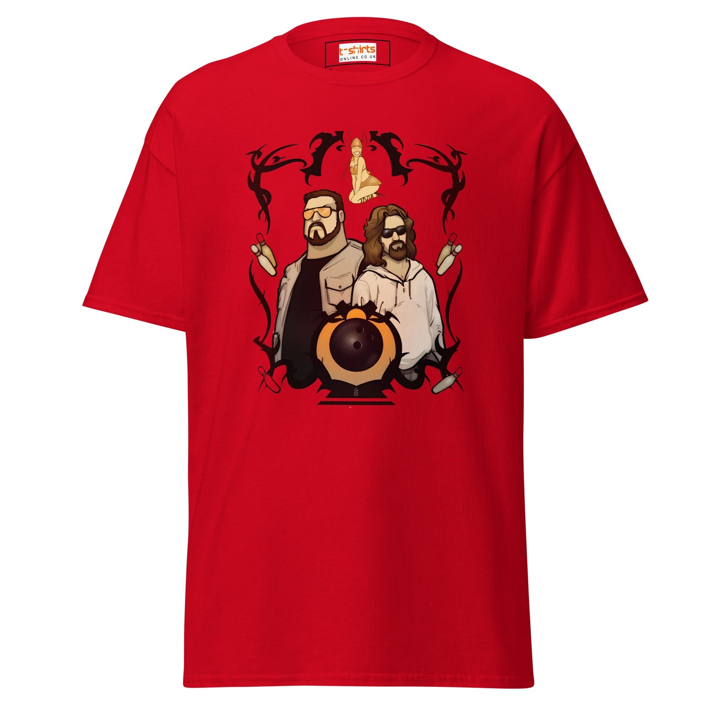 The Big Lewbowski | Movie Bowling T-Shirt - Red - T-Shirts Online