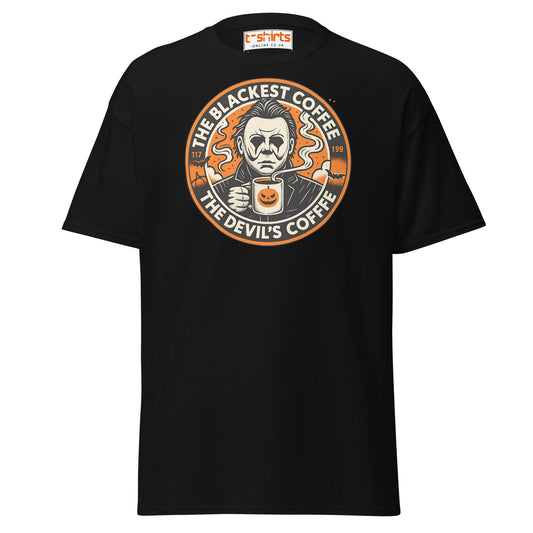 The Blackest Coffee Horror T-Shirt – Creepy Fanart Tee - Black - T-Shirts Online