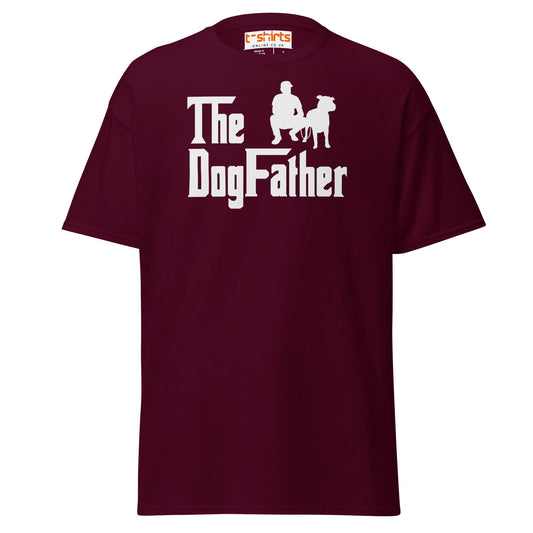 The DogFather T-Shirt | Funny Dog Lover Parody Tee - Maroon - T-Shirts Online