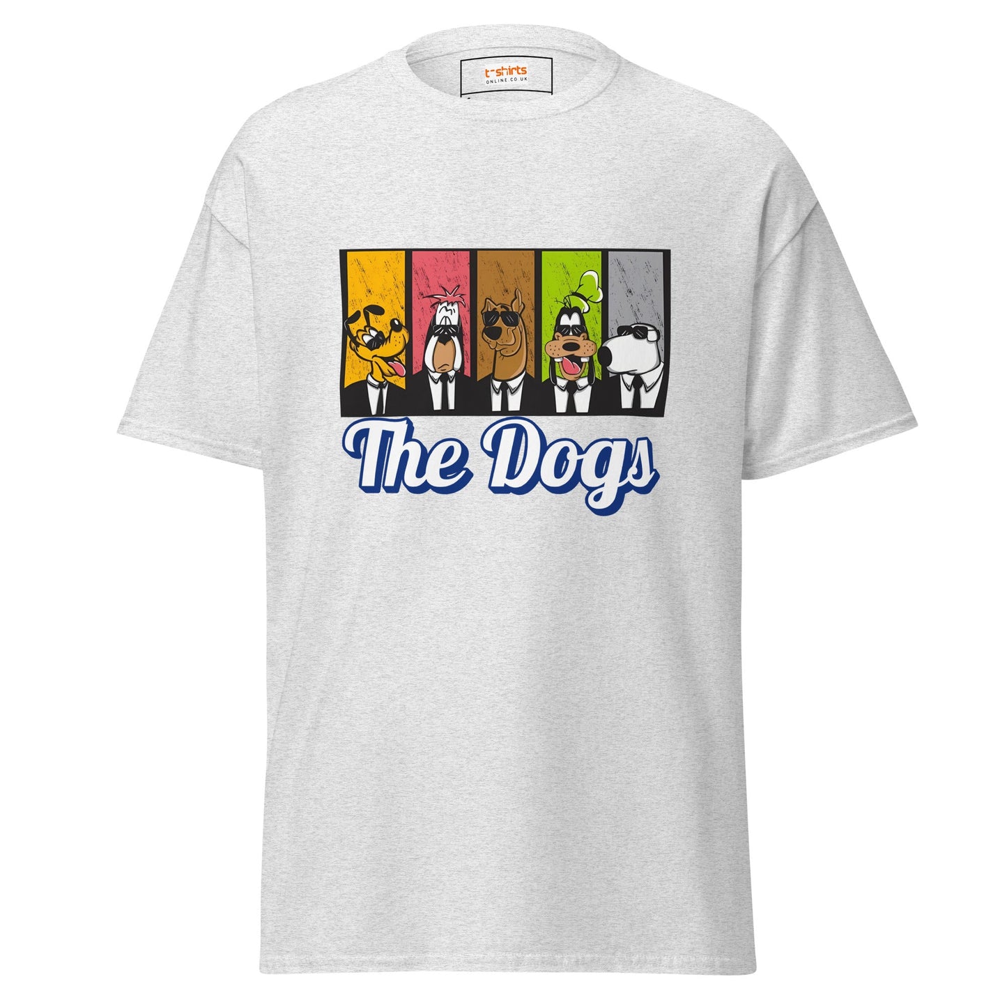The Dogs | Cartoon Dogs T-Shirt - Ash - T-Shirts Online