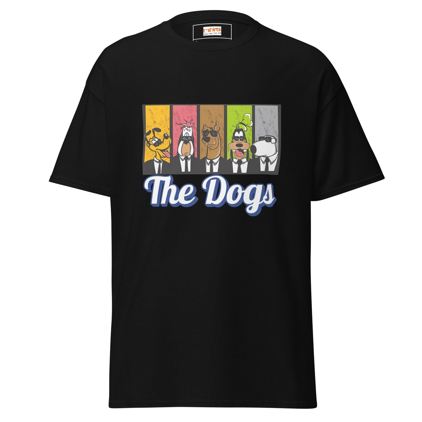 The Dogs | Cartoon Dogs T-Shirt - Black - T-Shirts Online