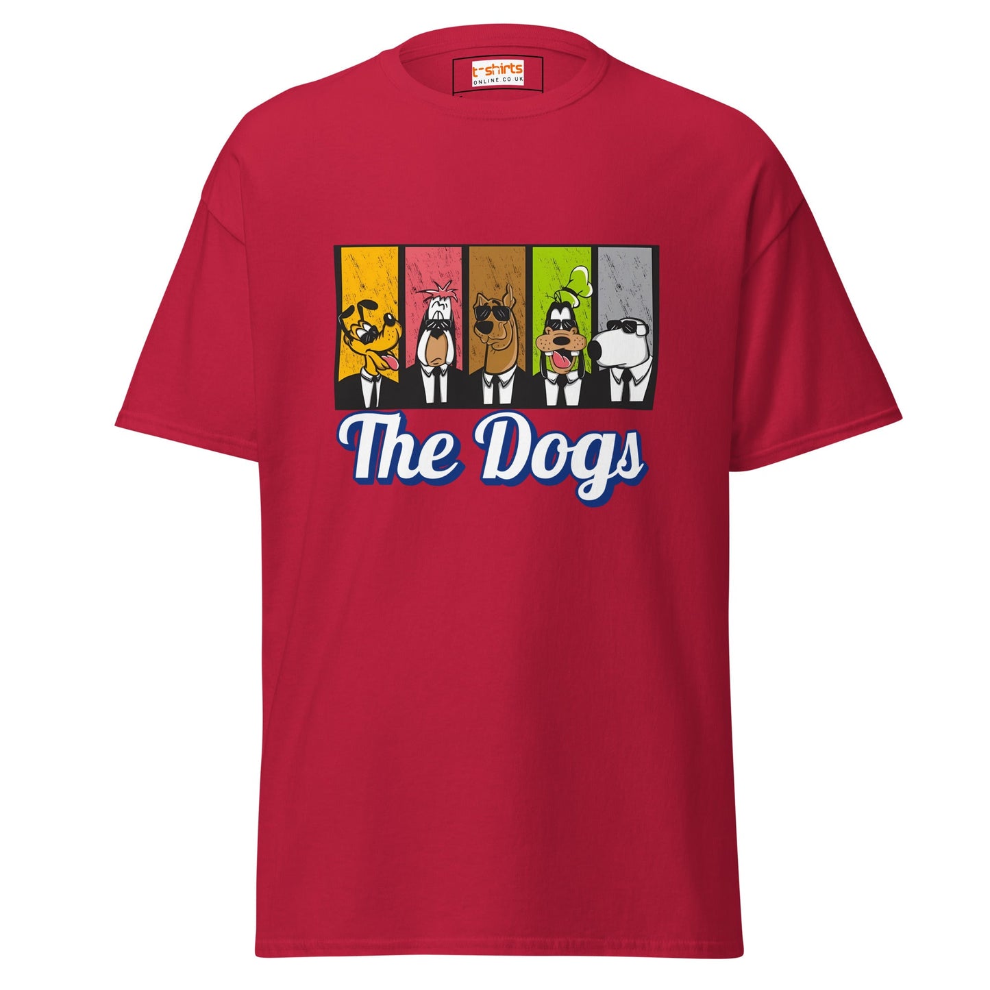The Dogs | Cartoon Dogs T-Shirt - Cardinal - T-Shirts Online