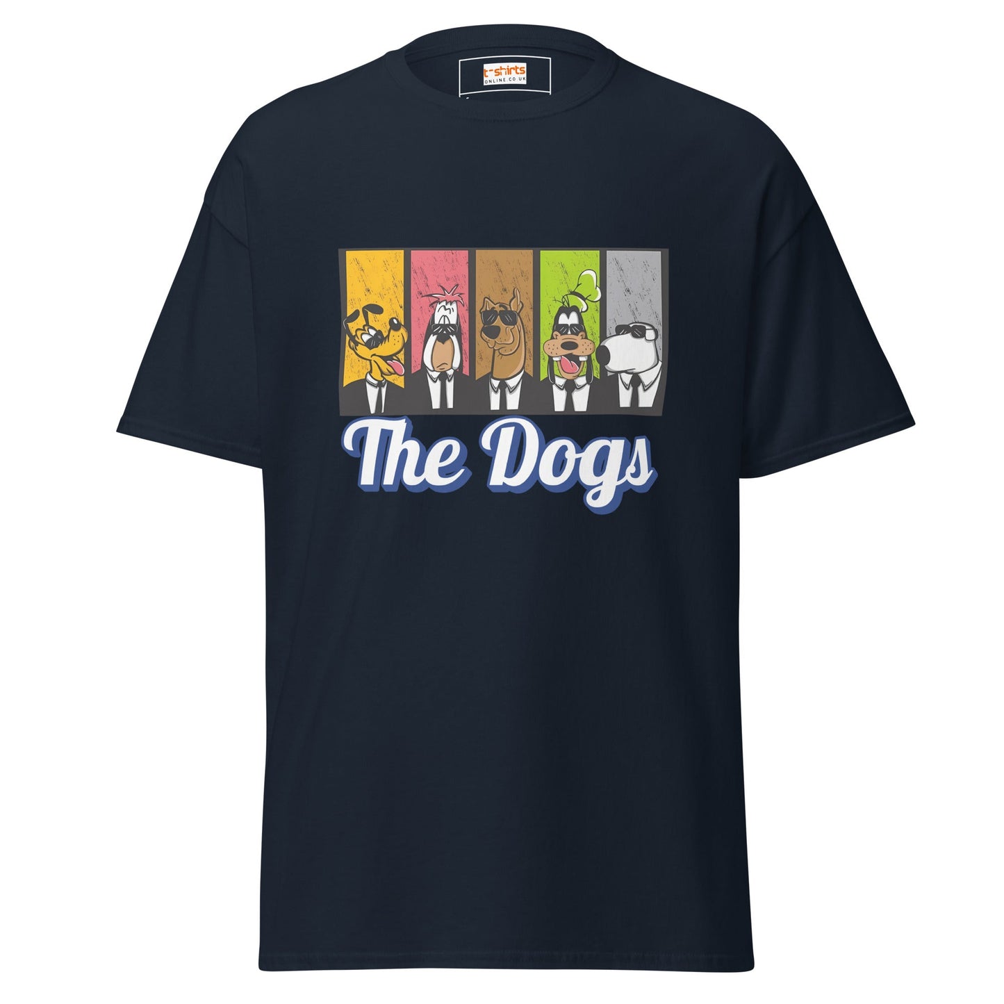 The Dogs | Cartoon Dogs T-Shirt - Navy - T-Shirts Online