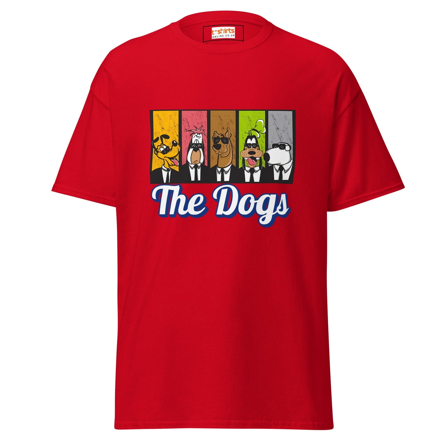 The Dogs | Cartoon Dogs T-Shirt - Red - T-Shirts Online