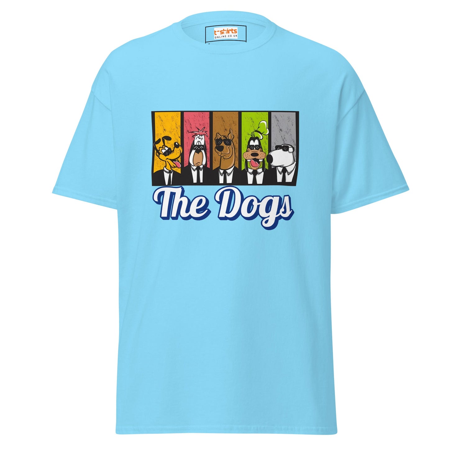 The Dogs | Cartoon Dogs T-Shirt - Sky - T-Shirts Online