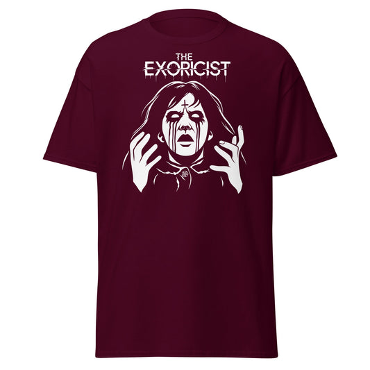 The Exorcist T-Shirt - Classic Horror Movie Tee - Maroon - T-Shirts Online