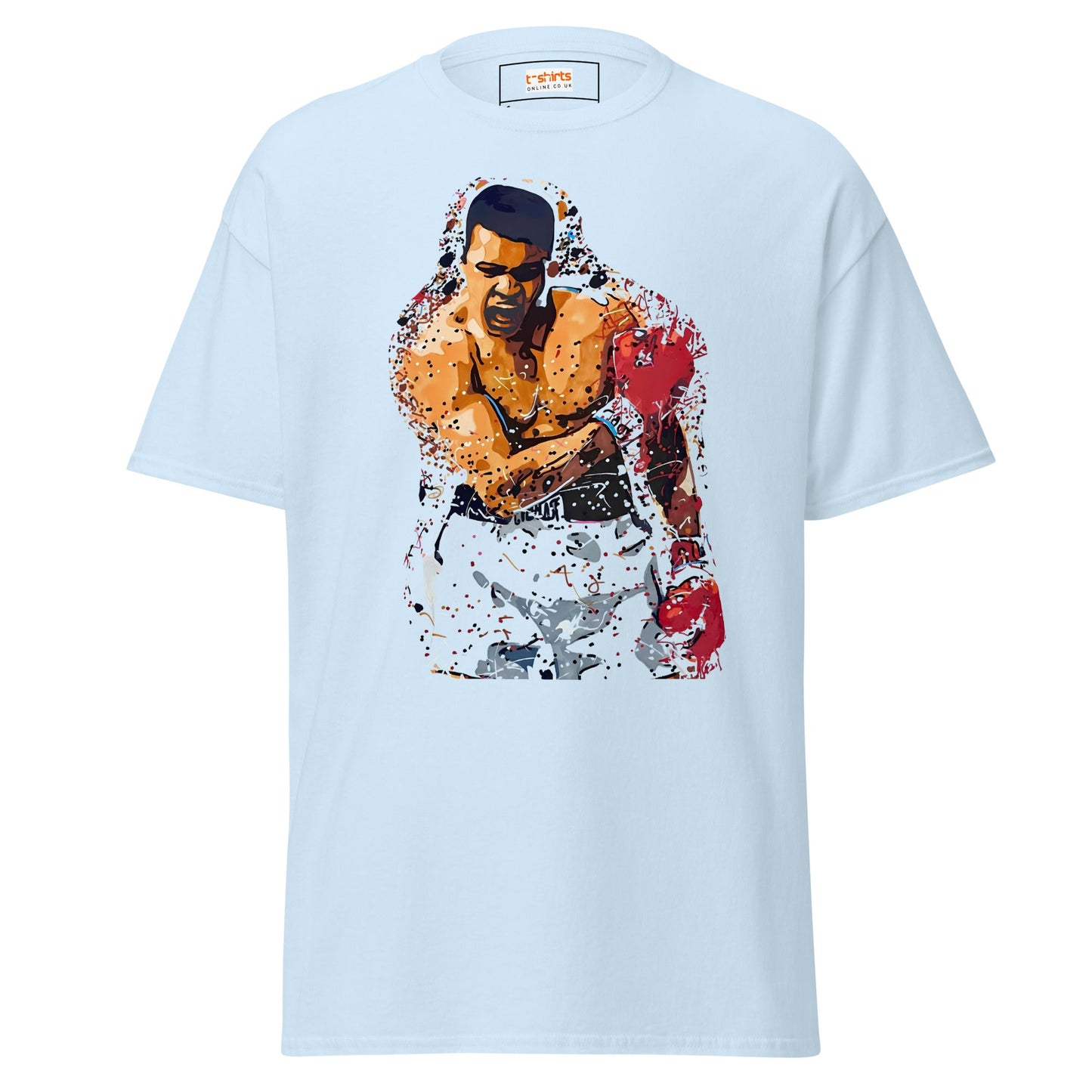 The Greatest | Ali Inspired Boxing T-Shirts - Light Blue - T-Shirts Online